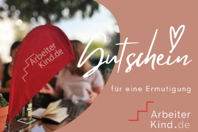 Flyer mit dem Wort Gutschein