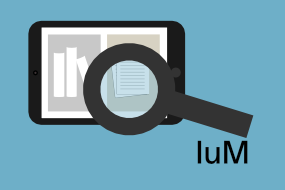Grafik Bildschirm mit Lupe