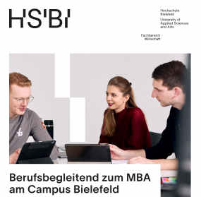 Infoplakat zur Veranstaltung, Studierende am Schreibtisch