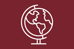 Das Piktogramm zeigt einen Globus.