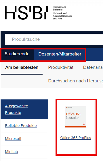 Auswahl der Rolle im OnTheHub Portal