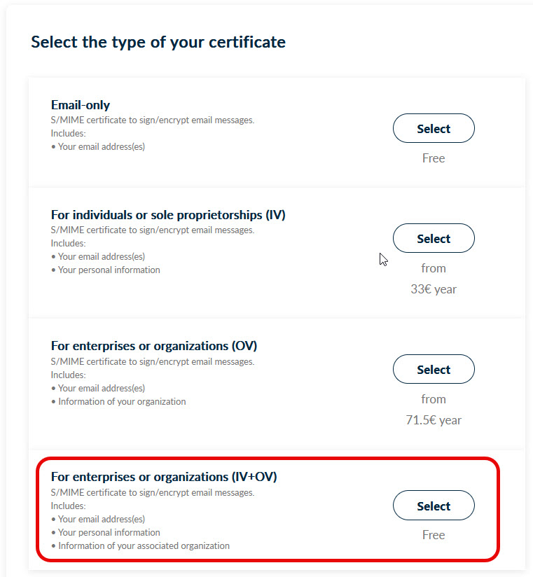 Harica Dashboard: Option wwählen