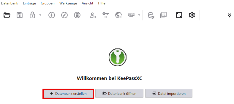 Datenbank erstellen
