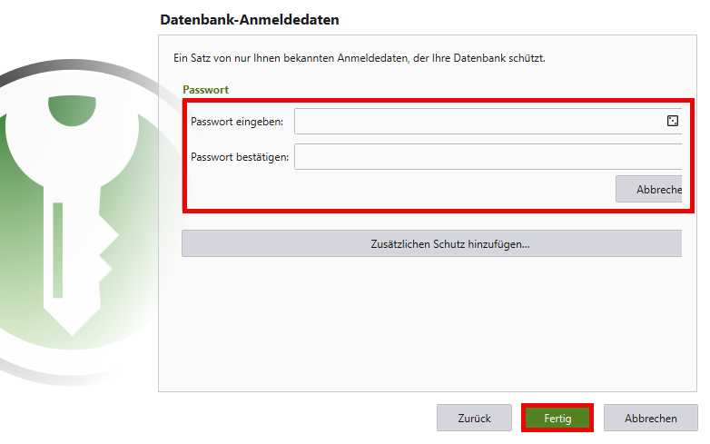 Datenbank-Anmeldedaten