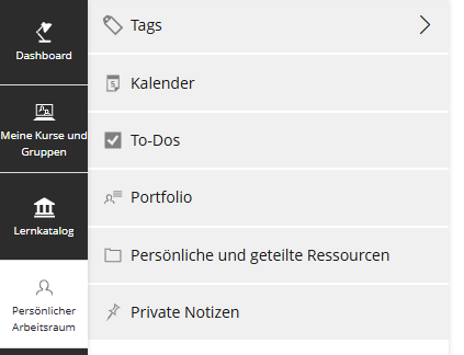 Persönlicher Arbeitsraum