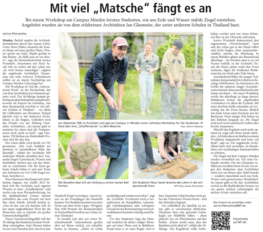 Mindener Tageblatt 26.5.2026 - Mit viel Matsche fängt es an