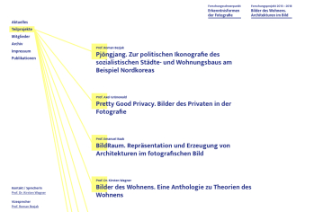 Bildschirmfoto der Webseite http://erkenntnisformen-der-fotografie.de