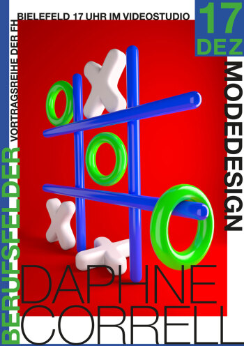 Plakat zum Werkvortrag von Daphne Correll