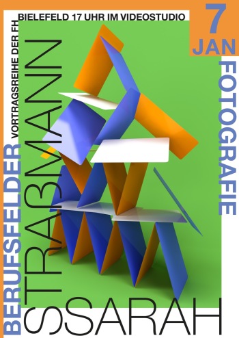 Plakat zum Werkvortrag von Sarah Straßmann