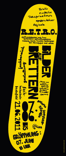 PlakatRETRODruckYellow