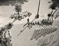 Friedrich Hülsmann, Blick von einem Turm des Erfurter Doms auf den Marktplatz, ca. 1934 ©museumhuelsmann.de