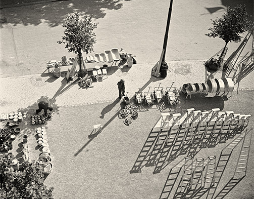 Friedrich Hülsmann, Blick von einem Turm des Erfurter Doms auf den Marktplatz, ca. 1934 ©museumhuelsmann.de