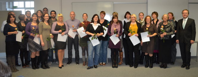 Absolventen des  Bachelor Studienganges Anleitung und Mentoring