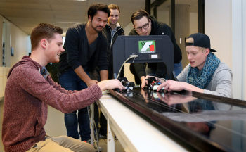 Team von Studierenden beim Raceday