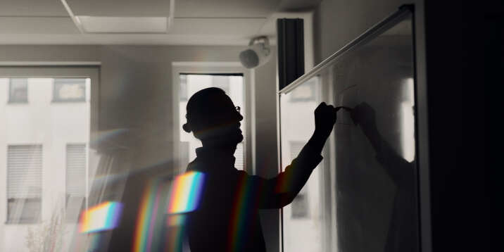 Christian Peters am Whiteboard