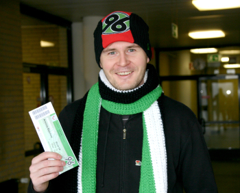 Der Gewinner des Hannover 96 Paketes.
