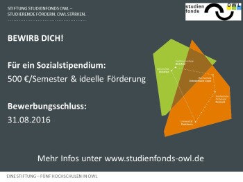 Sozialstipendium - Studienfonds OWL