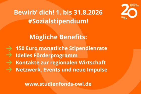 Orange Grafik mit Text
