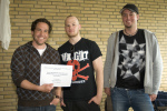 Von links: Dirk Wannke, Dipl. Sozialarbeiter (Absolvent der FH Bielefeld seit 2008), Bastian Moehlmann, 7. Semester Sozialpädagogik, und Christian Martens, 9. Semester Sozialpädagogik.