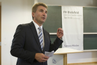 Innovationsminister Prof. Dr. Andreas Pinkwart zu Gast der FH Bielefeld am Standort Minden.
