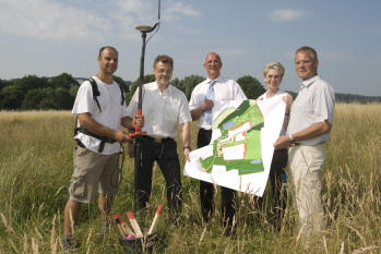 Vorbereitende Vermessungsarbeiten für den FH-Neubau 2009
