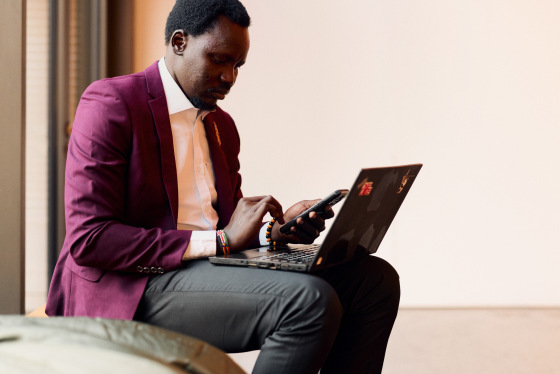 Aleer Nyang Jacob, DAAD Stipendiat aus dem Suedsudan, studiert seit Oktober an der HSBI