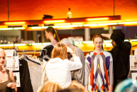 Letztes Styling vor dem Auftritt