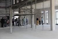 2014-07-04 Richtfest Campus Minden Führung durchs Gebäude