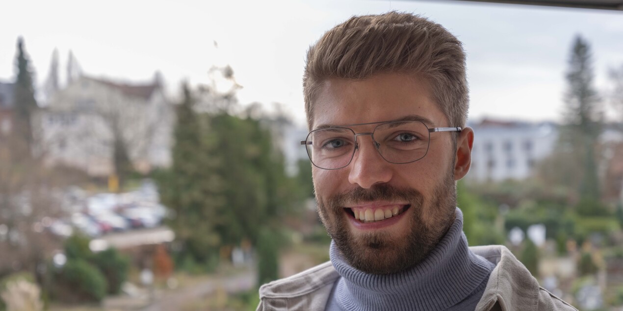 Foto: Doktorant Justin Baudisch