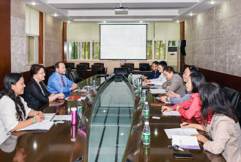 Gesprächsrunde mit deutschen und chinesischen Partnern