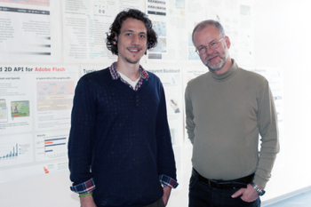 IuM-Mathevorkurs mit Professor Loviscach und Student Woll