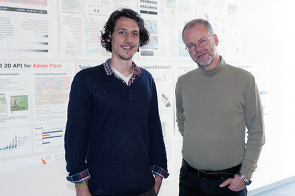 IuM-Mathevorkurs mit Professor Loviscach und Student Woll