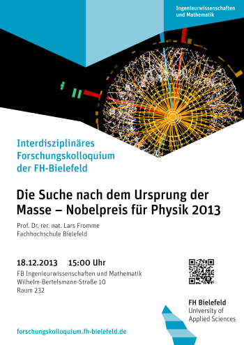 Plakat zur Veranstaltung des Interdisziplinäres Forschungskolloquium am 18. Dezember 2013