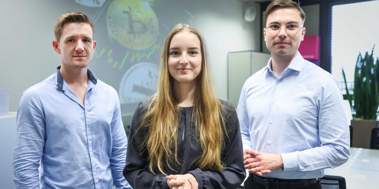 Philip Girleanu, Lisa-Marie Eßmeier und Marc Panhorst