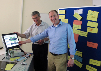 Professor Herzig und Stefan-Oliver Strate