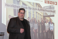 Dr. Dirk Martinke spricht bei der WiSh-Summer School 2014.