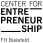 Das Logo des CfE: Der Schriftzug Center for Entrepreneur FH Bielefeld