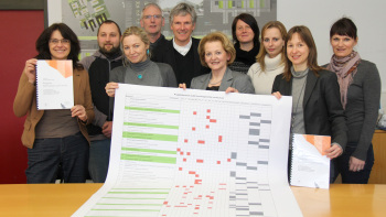 Prof. Dr. Ingrid Hentschel-Stamer (FB 4), Benjamin Hauck (AStA), Prof. Dr. Claudia Rademacher (FB 4), Klaus-Dieter Keull (FB 2, wissenschaftlicher Personalrat), Prof. Dr. Ulrich Schramm (FB 2), Hildegard Schumacher-Grub (Gleichstellungsbeauftragte), Mario