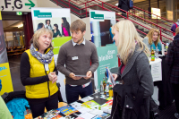 Infostand des Auslandsamtes auf der 13_Berufsfindungsmesse Perspektive-3