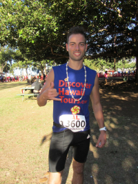 Martin Tobry nach dem  Zieleinlauf