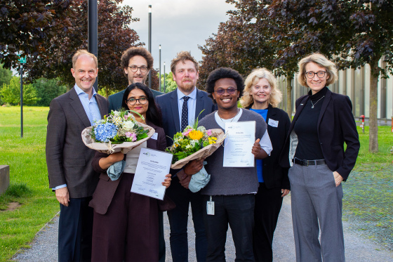 Michael W. Böllhoff mit Volker Dürr, Andreas Unger, Judith Peltz, Michaela Vogt, Mansi Dave und Michael Konadu Ampadu