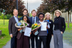 Michael W. Böllhoff mit Volker Dürr, Andreas Unger, Judith Peltz, Michaela Vogt, Mansi Dave und Michael Konadu Ampadu