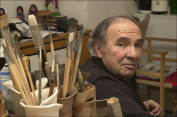 Alf Welski in seiner Werkstatt
