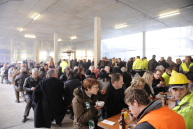 Rund 700 Gäste waren zum Richtfest des Neubaus der FH Bielefeld erschienen.