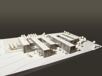 Modell des FH-Neubaus