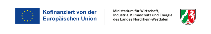 Logo vom Wirtschaftsministerium des Landes NRW und der Europäischen Union