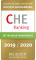 Siegel zum Ranking des Centrum für Hochschulentwicklung.