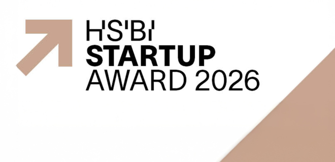 Grafik mit der Aufschrift HSBI Startup Award