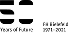 Logo 50 Jahre Zukunft FH Bielefeld