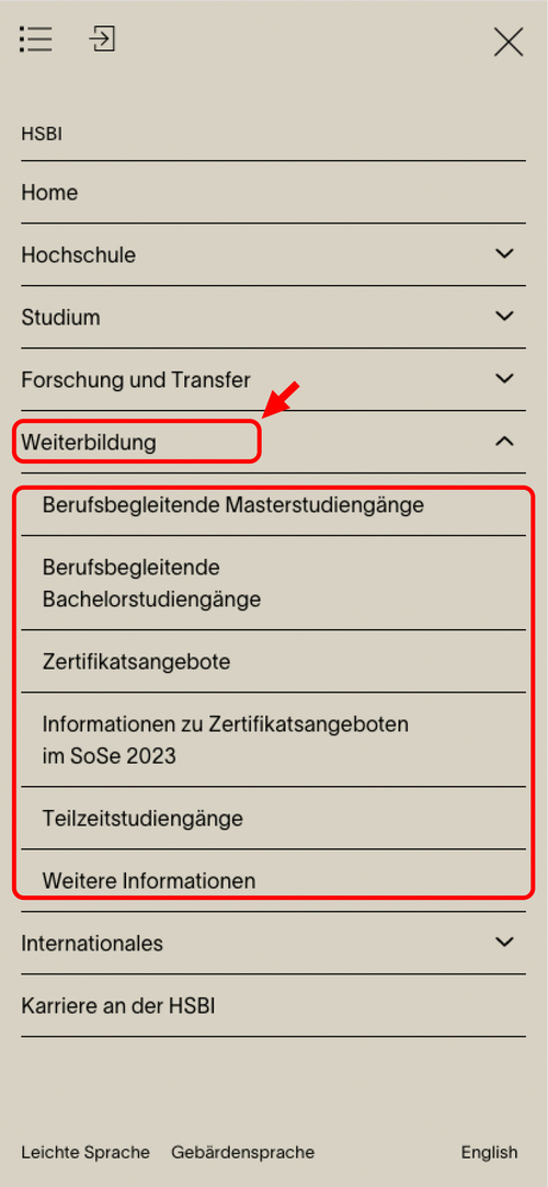 Weiterbildung